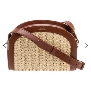 A.P.C raffia crossbody bag